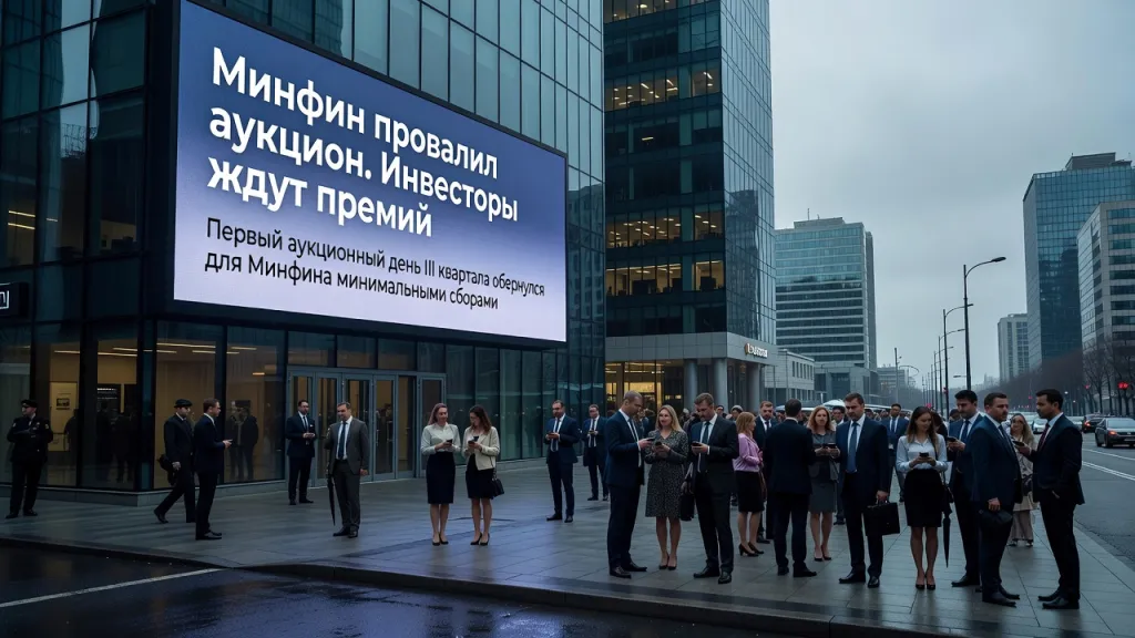 Минфин провалил аукцион. Инвесторы ждут премий