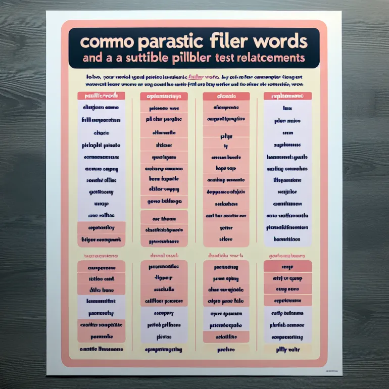 Слова-паразиты: список и их замена