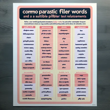 Слова-паразиты: список и их замена